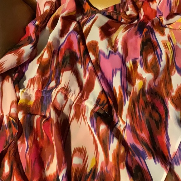 SOFIA VERGARA Whimsical Blouse XL Batwing Sleeve Dolman Comfort Chiffon Fairy - Picture 7 of 7